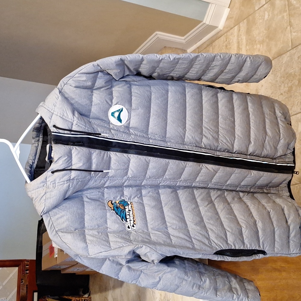 Grey Coastal Carolina Puffy Coat